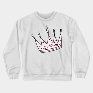 Crown Pink princess Crewneck Sweatshirt